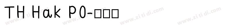 TH Hak P0字体转换